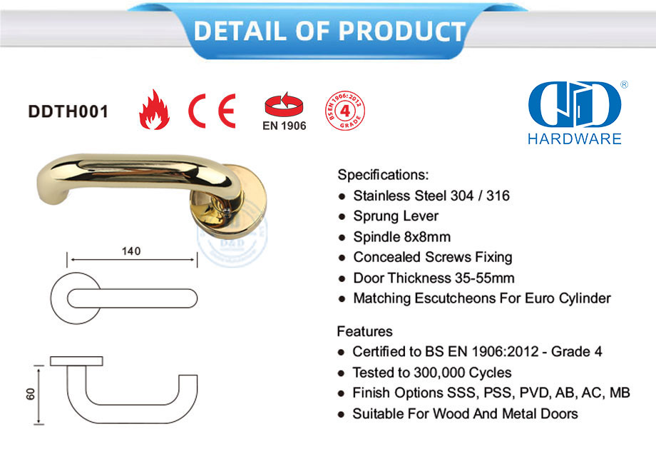 Ручка рычага из нержавеющей стали