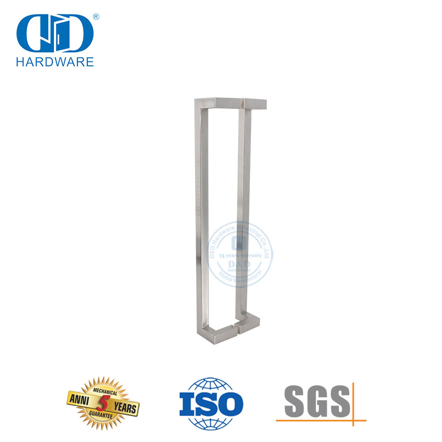 Современная ручка из нержавеющей стали для стеклянной входной двери-DDPH011