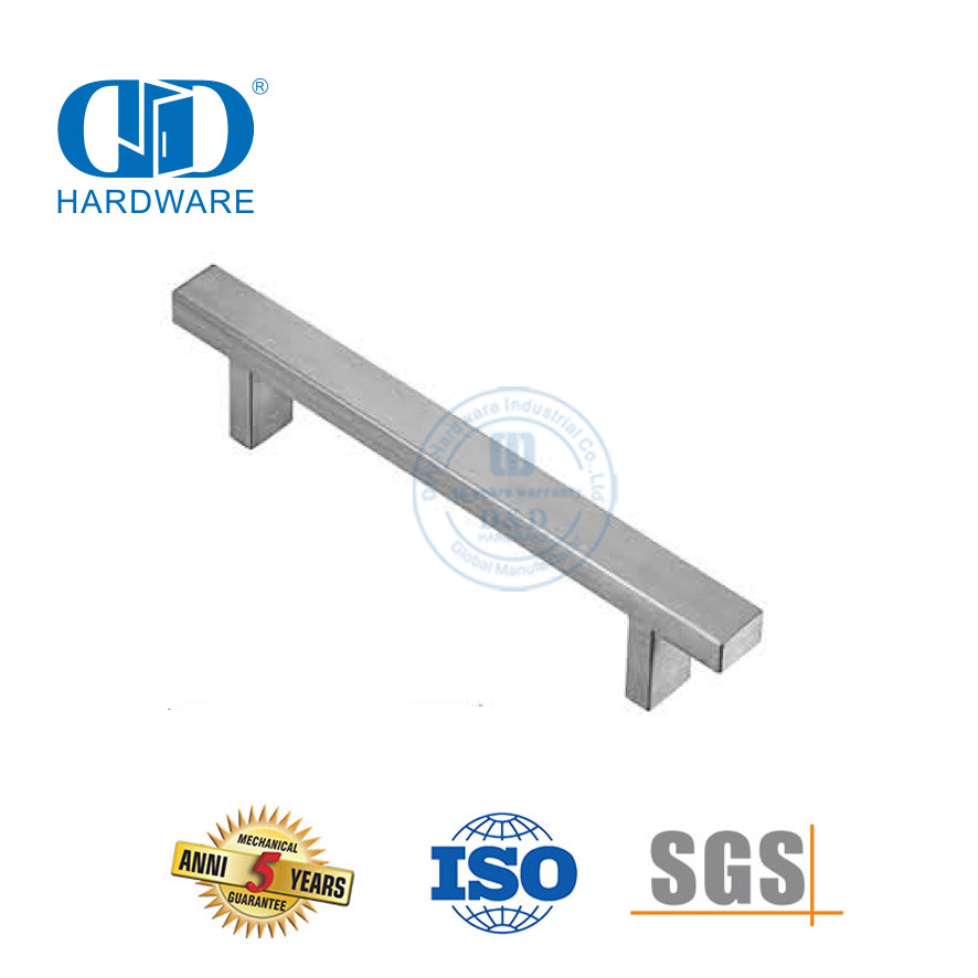 Temax Modern T-bar из нержавеющей стали, роскошная современная мебель, внутренние дверные ручки-DDFH020