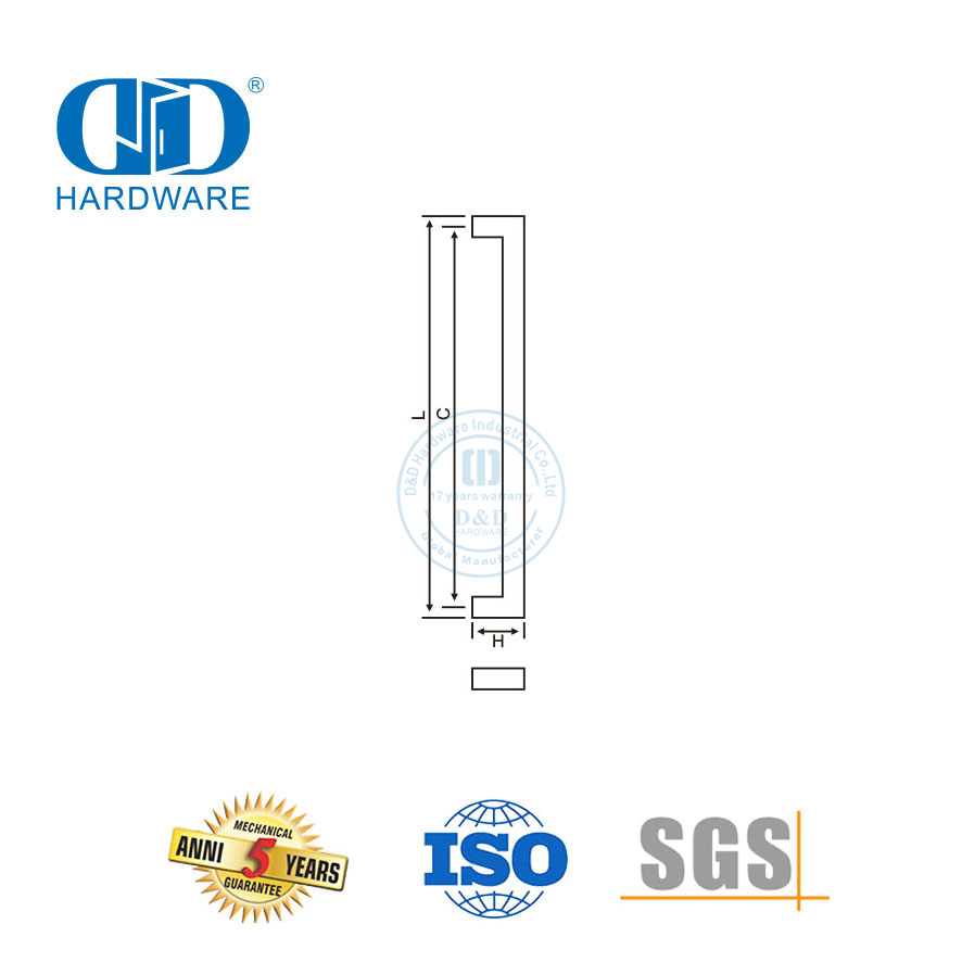 OEM-производитель Ручка из нержавеющей стали для душевой стеклянной двери-DDPH015