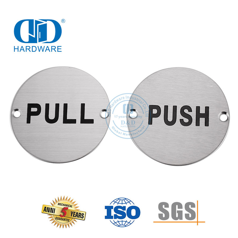 Дверная вывеска круглого типа из нержавеющей стали, табличка для подписи в общественном туалете, туалетной двери-DDSP009