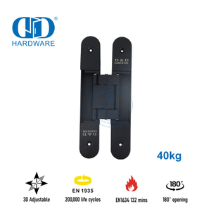 Скрытая 3D-скрытая безопасная регулируемая петля для внутренней двери из цинкового сплава с различной отделкой-DDCH008-G40