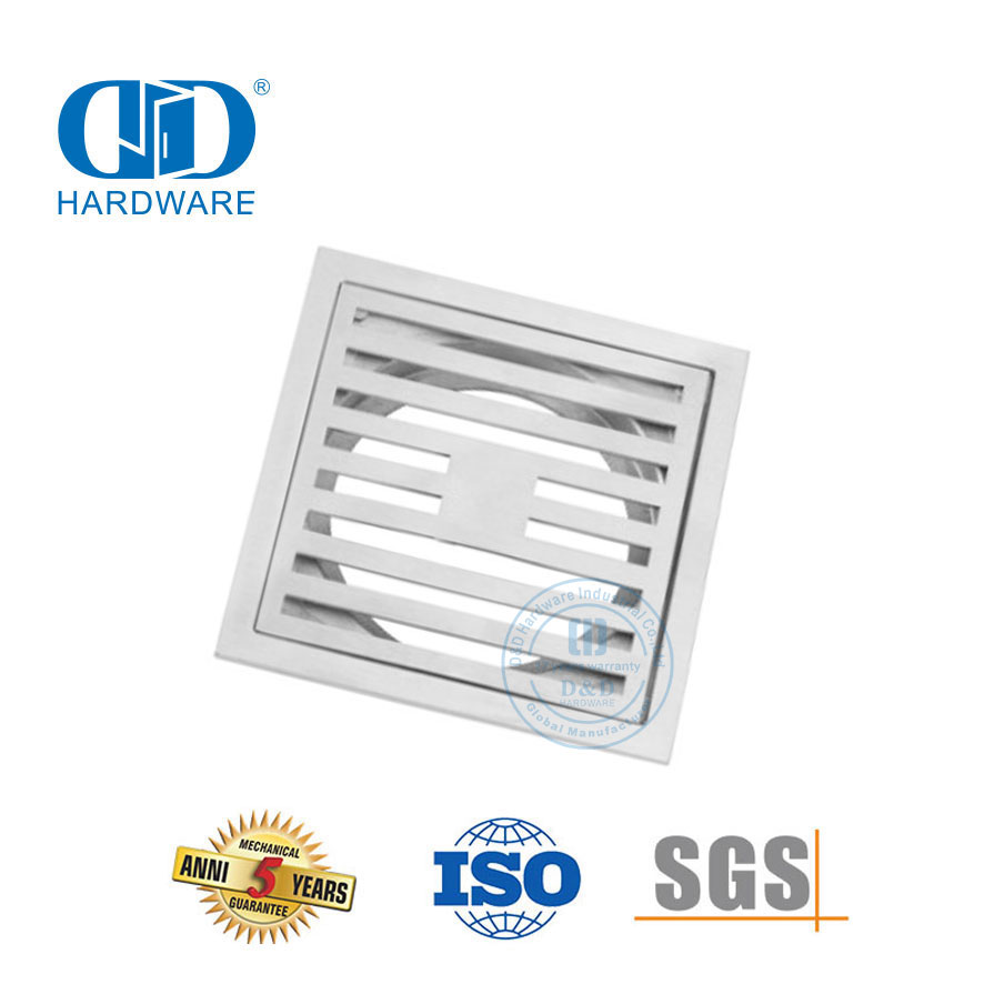 Мебельная фурнитура из нержавеющей стали, квадратный слив в пол, санитарный слив в пол в ванной комнате-DDFD0014