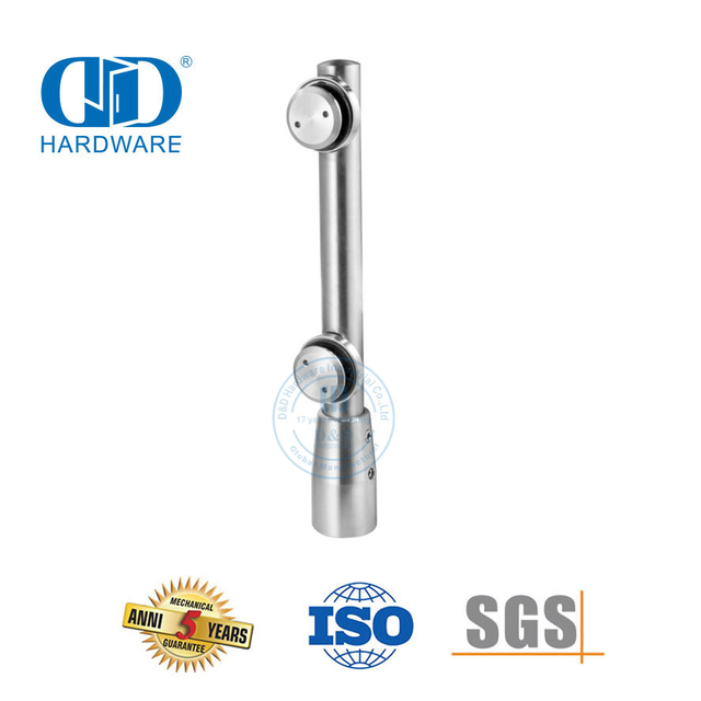 Фурнитура для раздвижных дверей из нержавеющей стали, фитинг для поворотного стекла для входной стеклянной двери-DDGP002