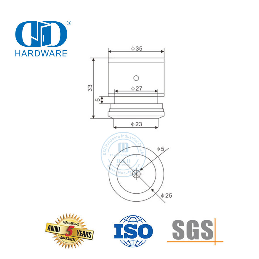 Одноточечный крепежный ролик из нержавеющей стали для стеклянных дверей, фитинги для раздвижных дверей-DDGP026