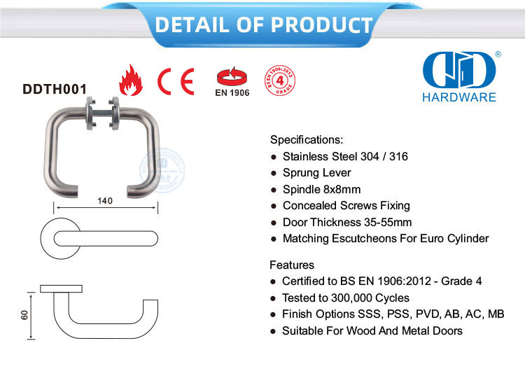 Дверная ручка рычажного типа