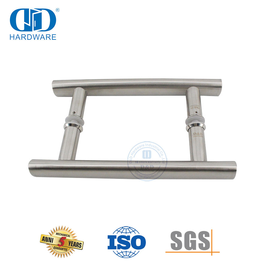 Высококачественная H-образная ручка из нержавеющей стали для раздвижной стеклянной двери-DDPH001-A Φ25-SSS