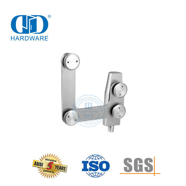 Патч-фитинг из нержавеющей стали Поворотный фитинг Изогнутый соединитель Поворотный стеклянный фитинг-DDGP007