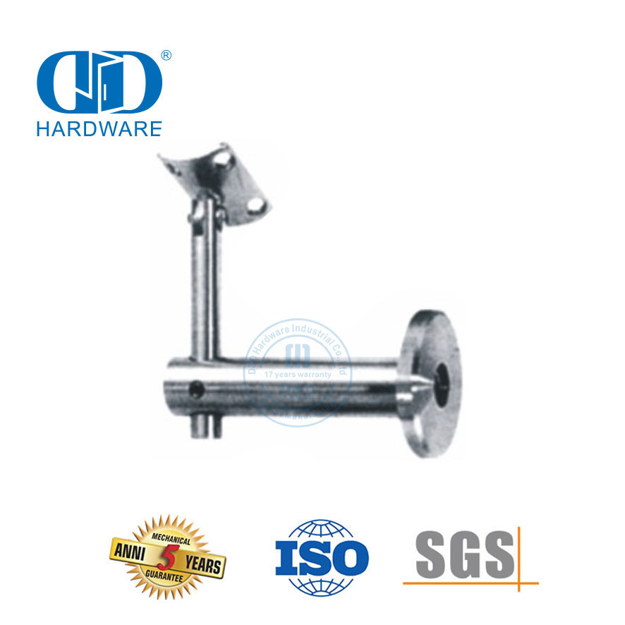 Аксессуары для лестничных перил из нержавеющей стали, стеклянный зажим, кронштейн, фурнитура для стеклянных дверей, кронштейн для перил-DDHB004