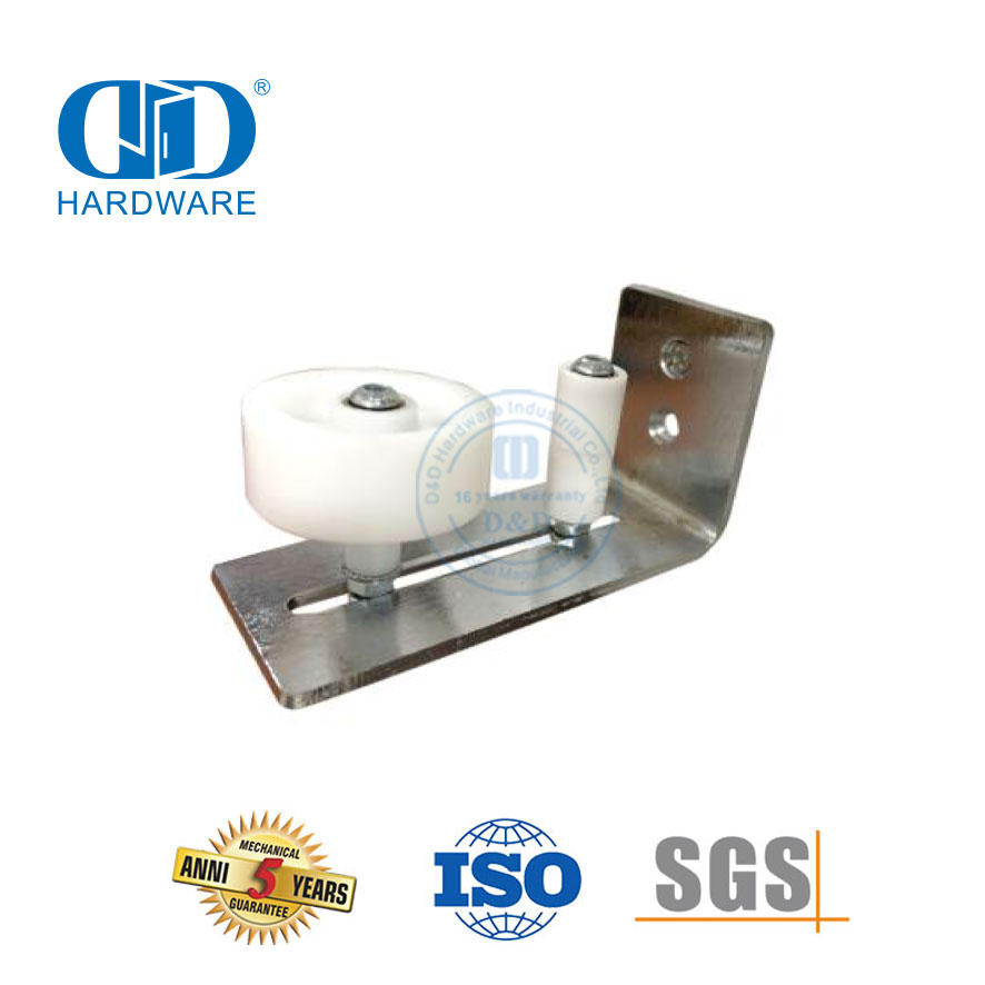 Простая установка, черная наружная раздвижная дверь сарая из нержавеющей стали, напольная направляющая, нижняя напольная направляющая двери-DDBD089