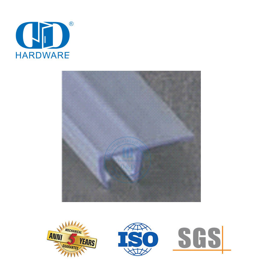 Аксессуары для ванной комнаты Уплотнительная лента для душа Аксессуар для стеклянной двери Стеклянная дверь ПВХ Водонепроницаемая резиновая уплотнительная лента-DDWS006