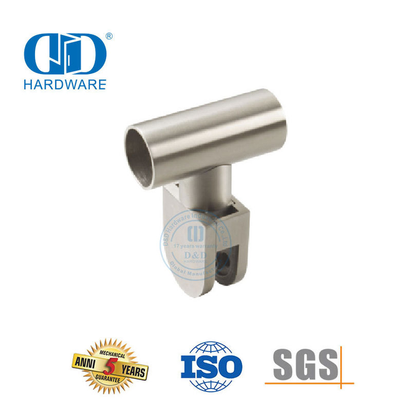 Угловой соединитель для стеклянной стены из нержавеющей стали. Стеклянный верхний зажим. Угловой зажим для трубки. Стеклянный соединитель-DDWC003.