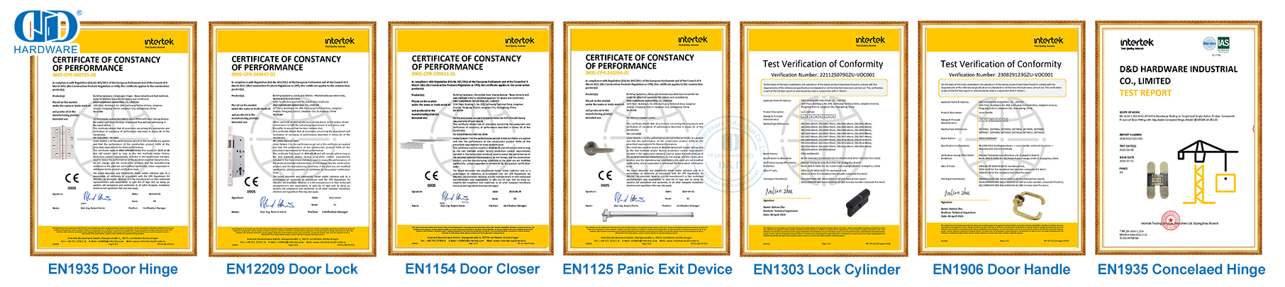 Дверное оборудование CE