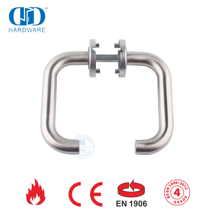 Фурнитура для внутренних дверей BS EN 1906 Дверная ручка рычажного типа-DDTH001-SSS