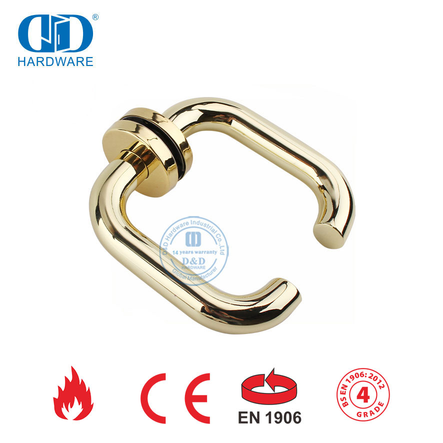 Ручка рычага из нержавеющей стали 304 BS EN 1906 для деревянной двери-DDTH001-PVD