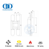 Огнестойкая скрытая дверная петля EN1935 для двери спальни-DDCH008-G40