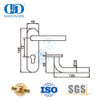 Высококачественная внутренняя ручка из нержавеющей стали с пластиной для металлических дверей-DDTP008
