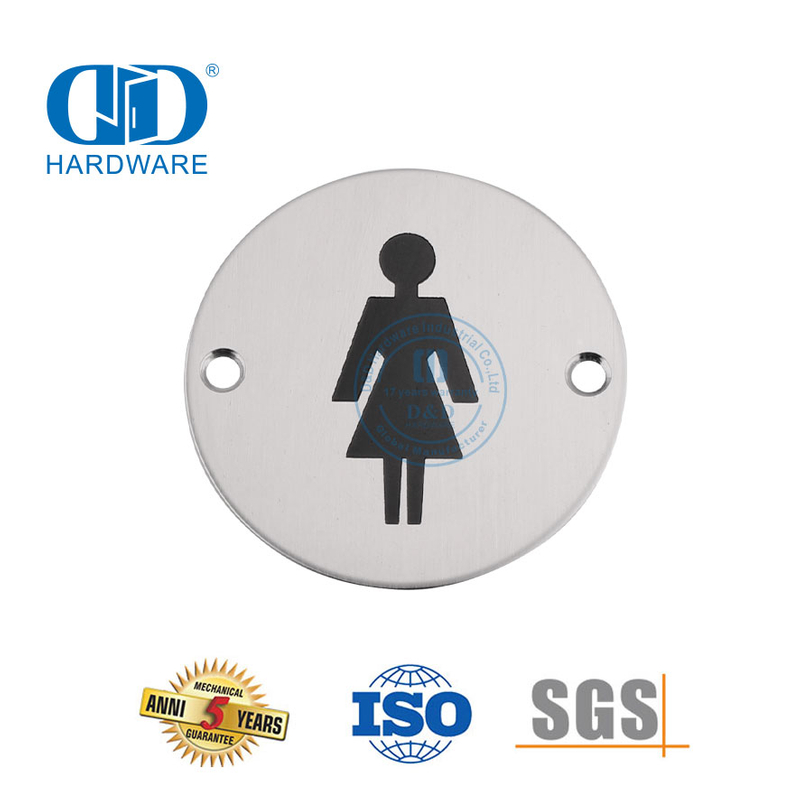 Знаки для ванной комнаты, символ из нержавеющей стали, женская вывеска для туалетной комнаты, табличка для ванной комнаты, туалетной двери, табличка-DDSP002