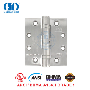 Цена по прейскуранту завода-изготовителя UL, сертификат Bhma, противопожарная петля для коммерческой двери из нержавеющей стали NRP-DDSS001-ANSI-1-4,5x4,0x4,6 мм