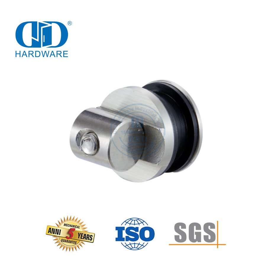 Опорный кронштейн для стекла и трубки из нержавеющей стали, стеклянная фурнитура, дверная фурнитура, аксессуары для ванной комнаты для раздвижной двери-DDGS114