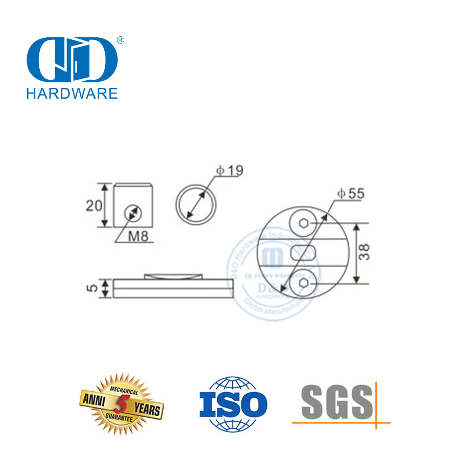 Набор аксессуаров для стекла из нержавеющей стали, подвесной ролик для раздвижной двери, ролик для душевой двери для двери ванной комнаты-DDGS112