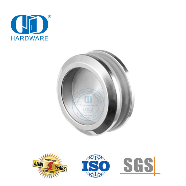 Модный дизайн, зеркало с атласной отделкой, фурнитура для стеклянных раздвижных дверей, чашеобразная ручка, стеклянный замок для раздвижной двери-DDSK014