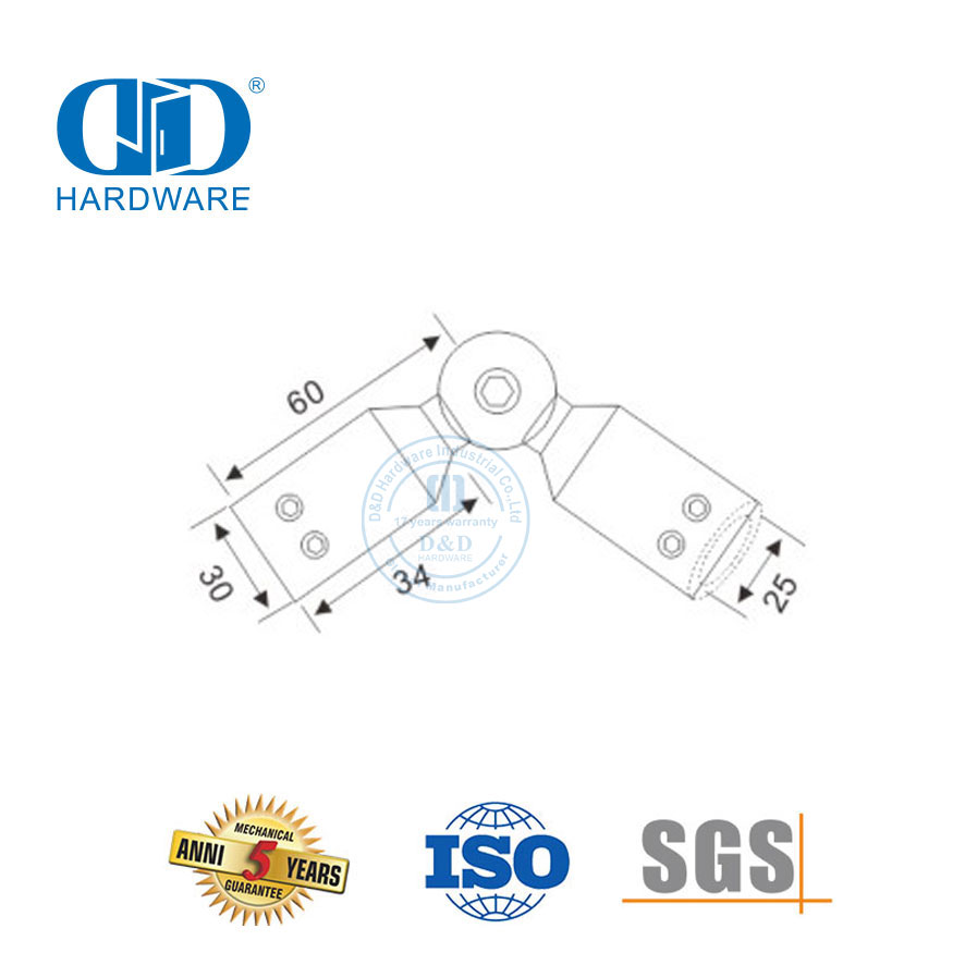 Соединитель круглой трубки из нержавеющей стали. Держатель для ванной комнаты. Соединители для душевой трубки. Соединитель панели. Стеклянная арматура-DDSC026.