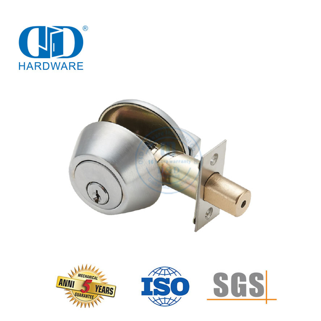 Сверхмощный одноцилиндровый засов снаружи, с поворотом внутри, латунная регулируемая запираемая ручка, набор замков для внутренней передней двери-DDLK027