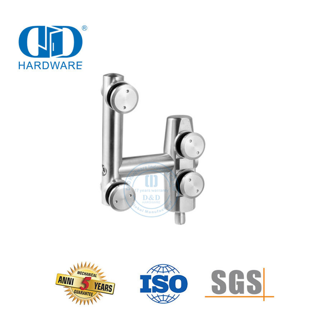 Поворотная ось для стеклянной двери из нержавеющей стали, мебельный аксессуар, верхняя ось, фурнитура для раздвижной двери-DDGP006