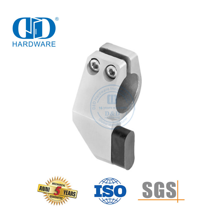 Безрамная дверная фурнитура из нержавеющей стали, аксессуары для ванной комнаты, дверной стопор для раздвижной двери-DDGS119