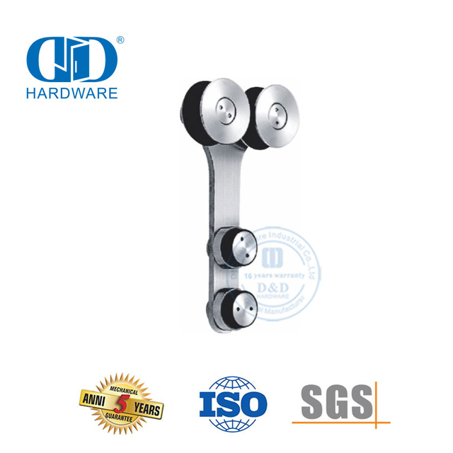 Вешалка для раздвижной двери, набор аксессуаров для стекла из нержавеющей стали, аксессуары для ванной комнаты, стеклянная арматура для ванной комнаты-DDGS100