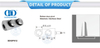 Поворотные системы для стеклянных дверей из нержавеющей стали Фурнитура для раздвижных дверей Нижний шарнир для дверей-DDGP013