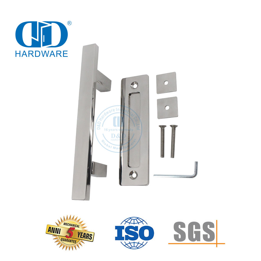 Фурнитура для раздвижных дверей бытовой прачечной из нержавеющей стали, комплект ручек для дверей сарая с отделкой Pss-DDBD103 PSS