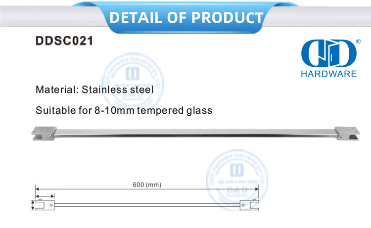 Система душевой кабины из нержавеющей стали, регулируемые телескопические стержни для ванной комнаты, соединитель панели-DDSC021