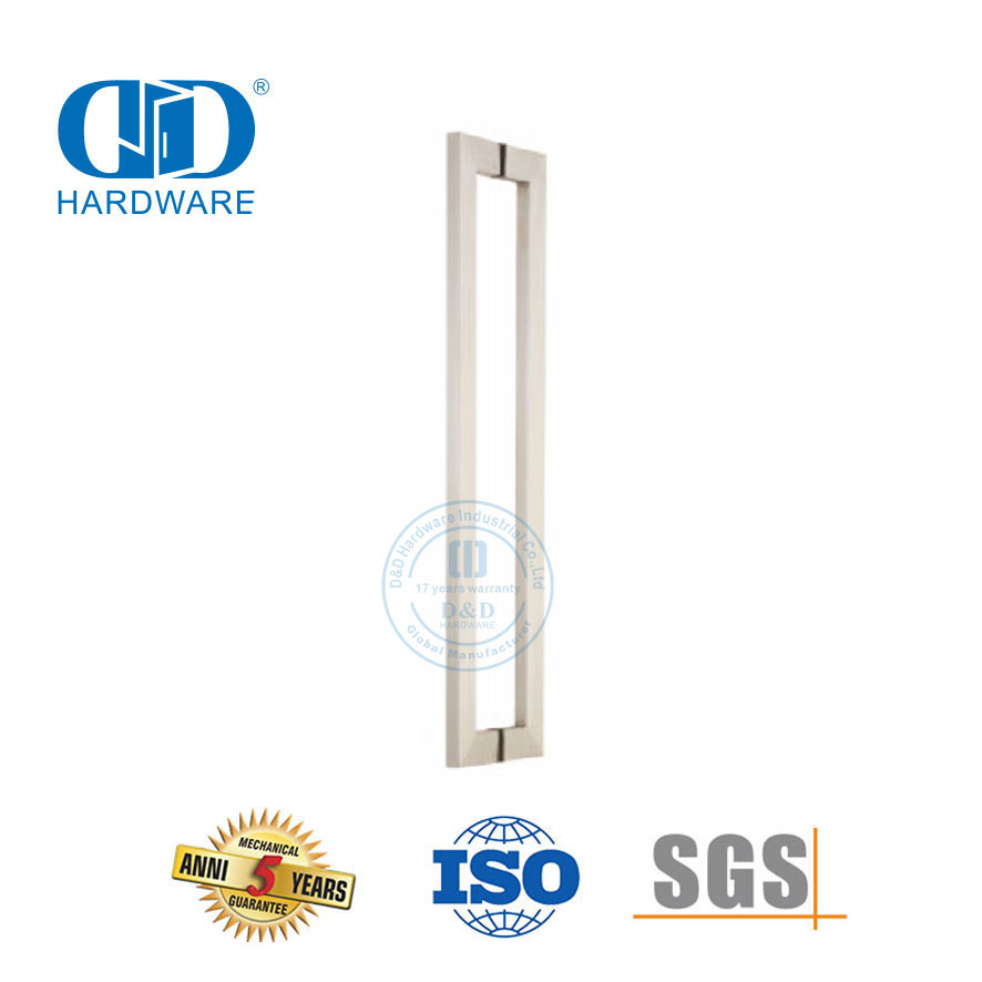 Дверная фурнитура из нержавеющей стали Ручка для внешней стеклянной двери Allure Pull Handle-DDPH015