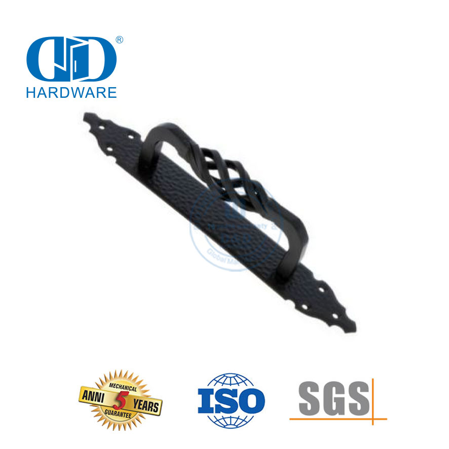 Нержавеющая сталь в античном стиле, матовая черная раздвижная фурнитура для дверей сарая, нажимная ручка, строительная фурнитура-DDBD094