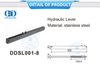 Стеклянные аксессуары из нержавеющей стали, мебельная фурнитура, гидравлический рычаг для раздвижного душа-DDSL001-8