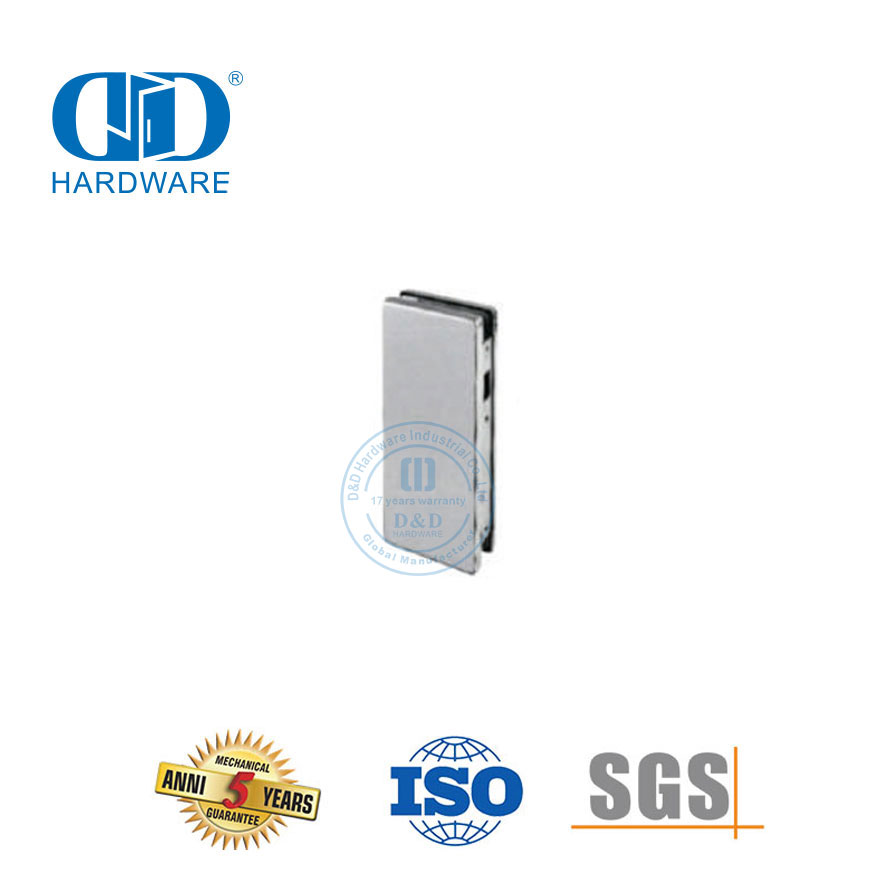 Безопасная одинарная двойная раздвижная стеклянная дверная петля из нержавеющей стали, дверной замок, фурнитура, дверные аксессуары-DDGL004