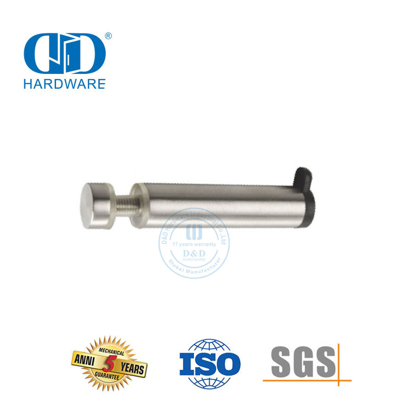 Оборудование для туалета из нержавеющей стали Стеклянный зажим Стопор для стеклянной двери с крючком-DDWC005