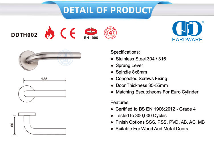 Ручка дверного рычага спальни