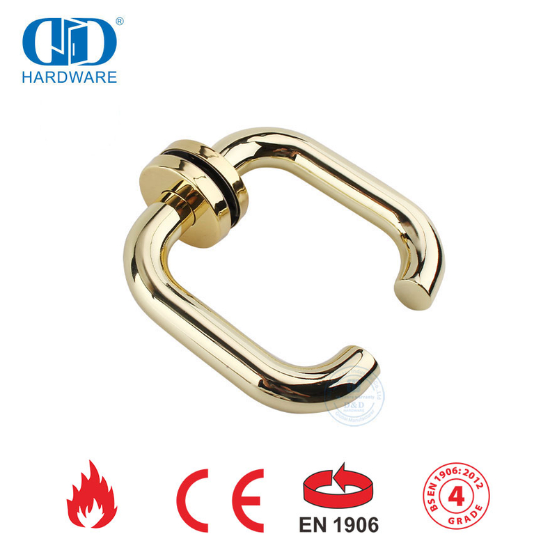 Ручка рычага из нержавеющей стали 304 BS EN 1906 для деревянной двери-DDTH001-PVD