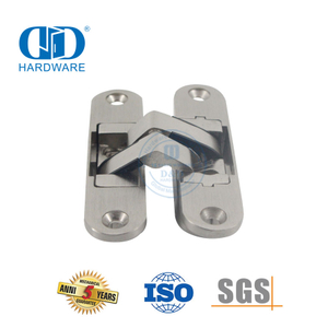 Простая установка Сплав цинка/нержавеющая сталь 3D Скрытая скрытая регулировка Коммерческая внутренняя дверная петля-DDCH007-B