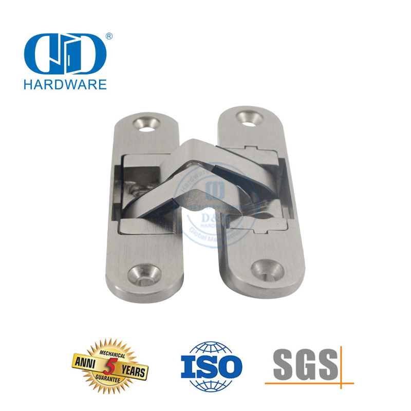 Простая установка Сплав цинка/нержавеющая сталь 3D Скрытая скрытая регулировка Коммерческая внутренняя дверная петля-DDCH007-B