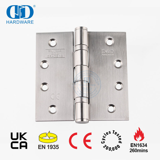 Высококачественная огнестойкая нержавеющая сталь, класс CE 13, сертификация, петля для офисной деревянной двери со скрытым прикладом -DDSS001-CE-4x4x3mm