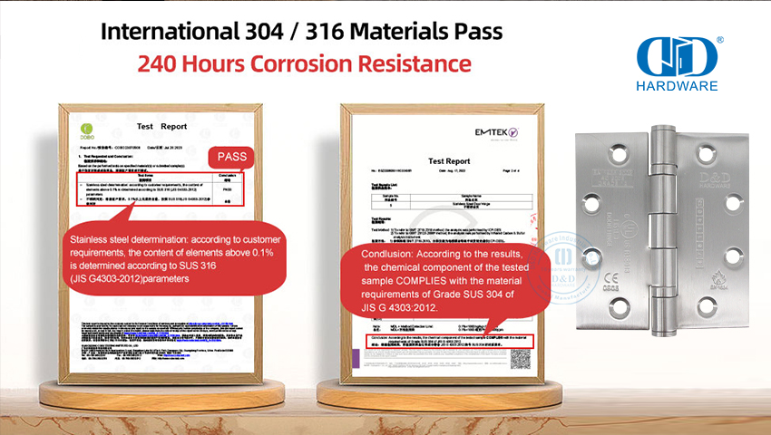 Дверные петли из нержавеющей стали 316: долговечность, устойчивость к коррозии и эстетическая привлекательность