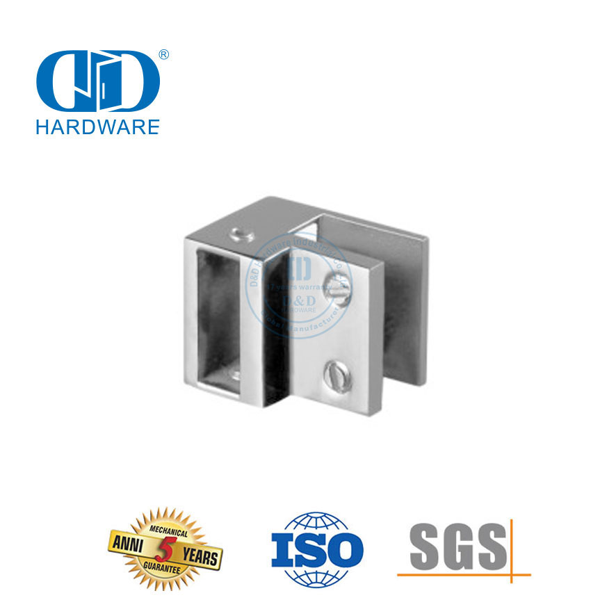 Безрамная стеклянная душевая панель из нержавеющей стали Коммерческие душевые перегородки Дверной аксессуар-DDSC013