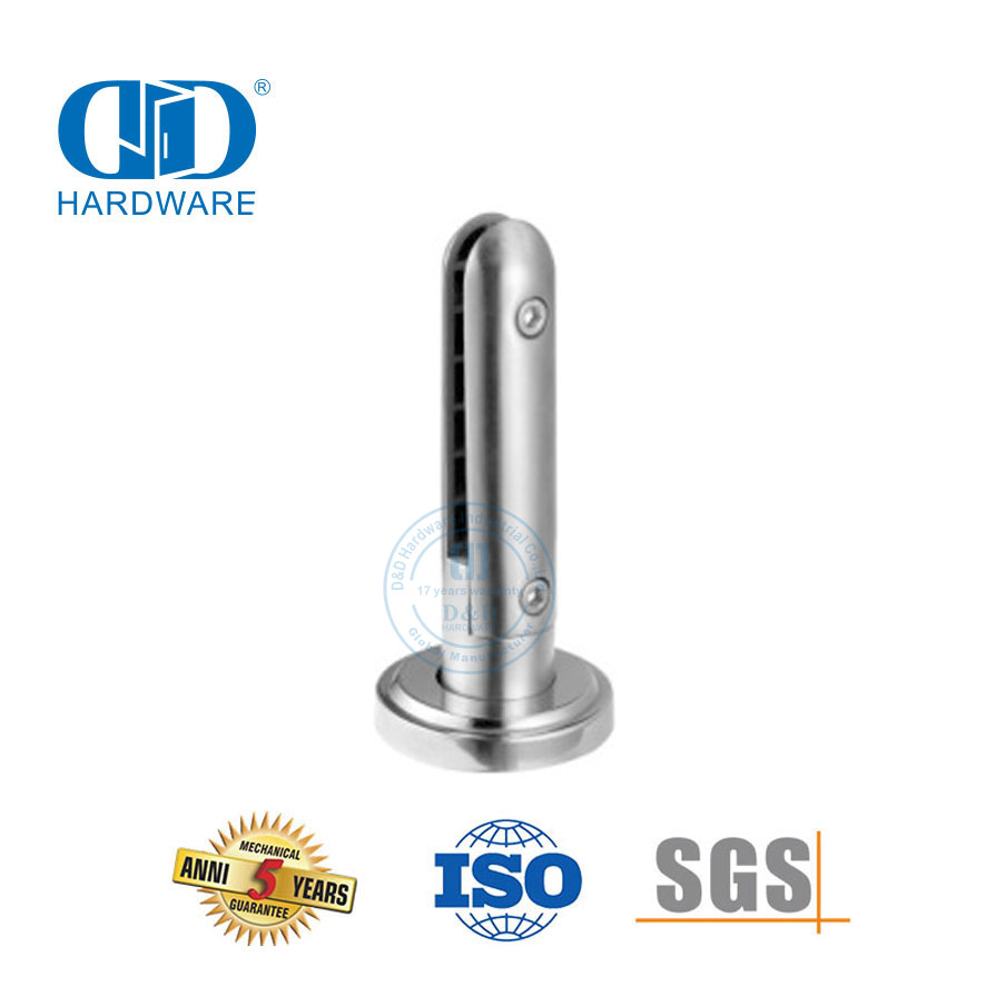 Безрамное стеклянное ограждение из нержавеющей стали, перила для балюстрады, стеклянный зажим, патрубок, поручень, настенный кронштейн-DDHB008