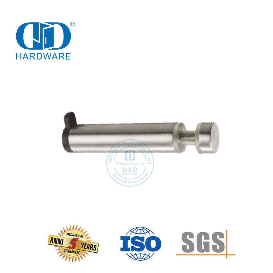 Оборудование для туалета из нержавеющей стали Стеклянный зажим Стопор для стеклянной двери с крючком-DDWC005