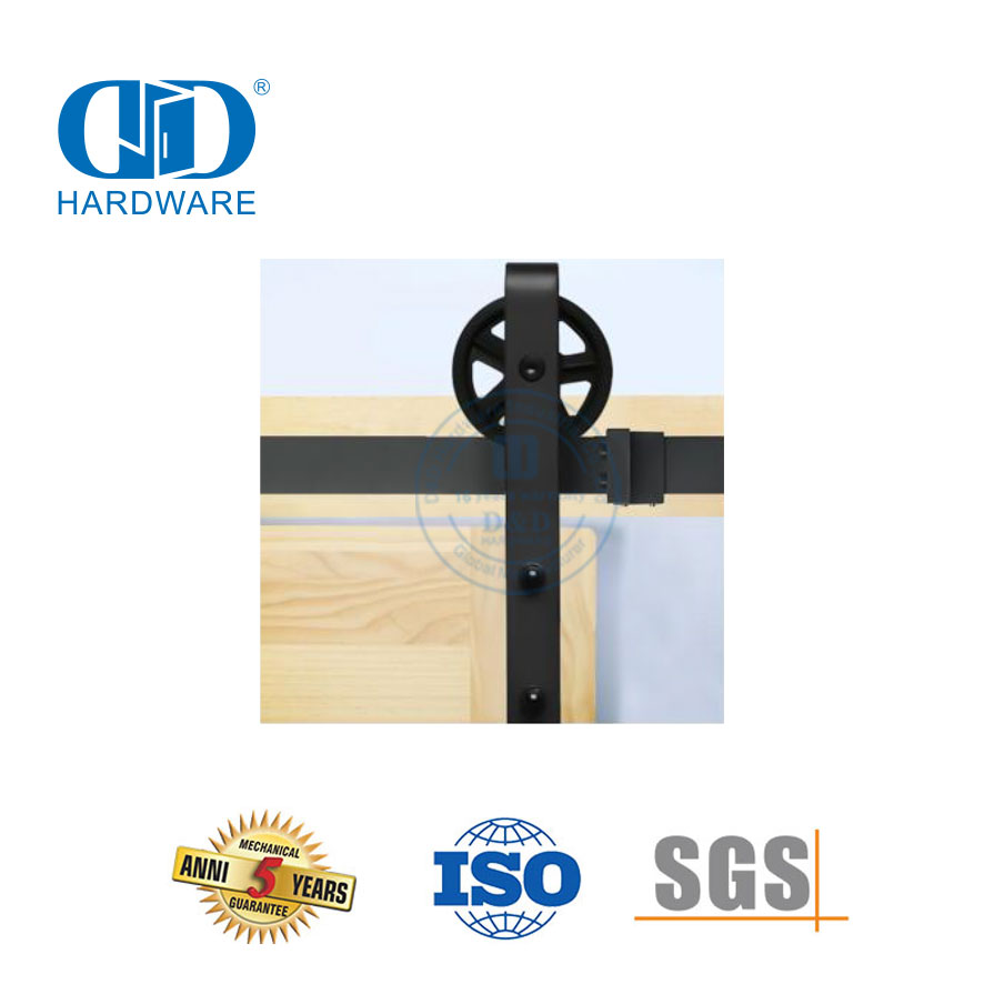 Фурнитура для раздвижных дверей сарая из нержавеющей стали, мебельная фурнитура, фурнитура для деревянных дверей сарая, комплект треков-DDBD010