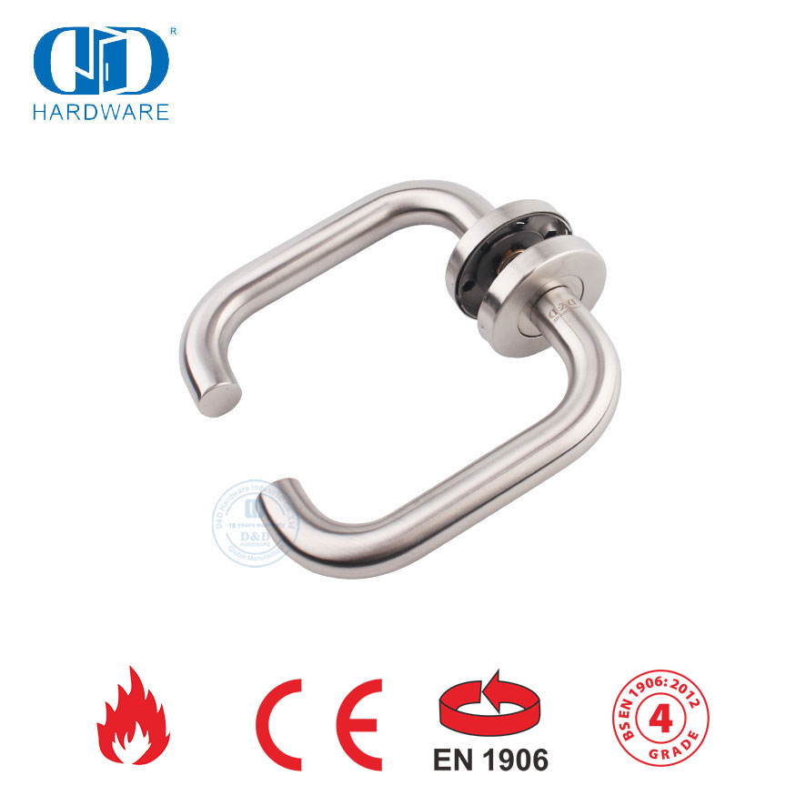 Подходит для металлических дверей EN 1906 SUS 316 Полая ручка-рычаг-DDTH001-SSS